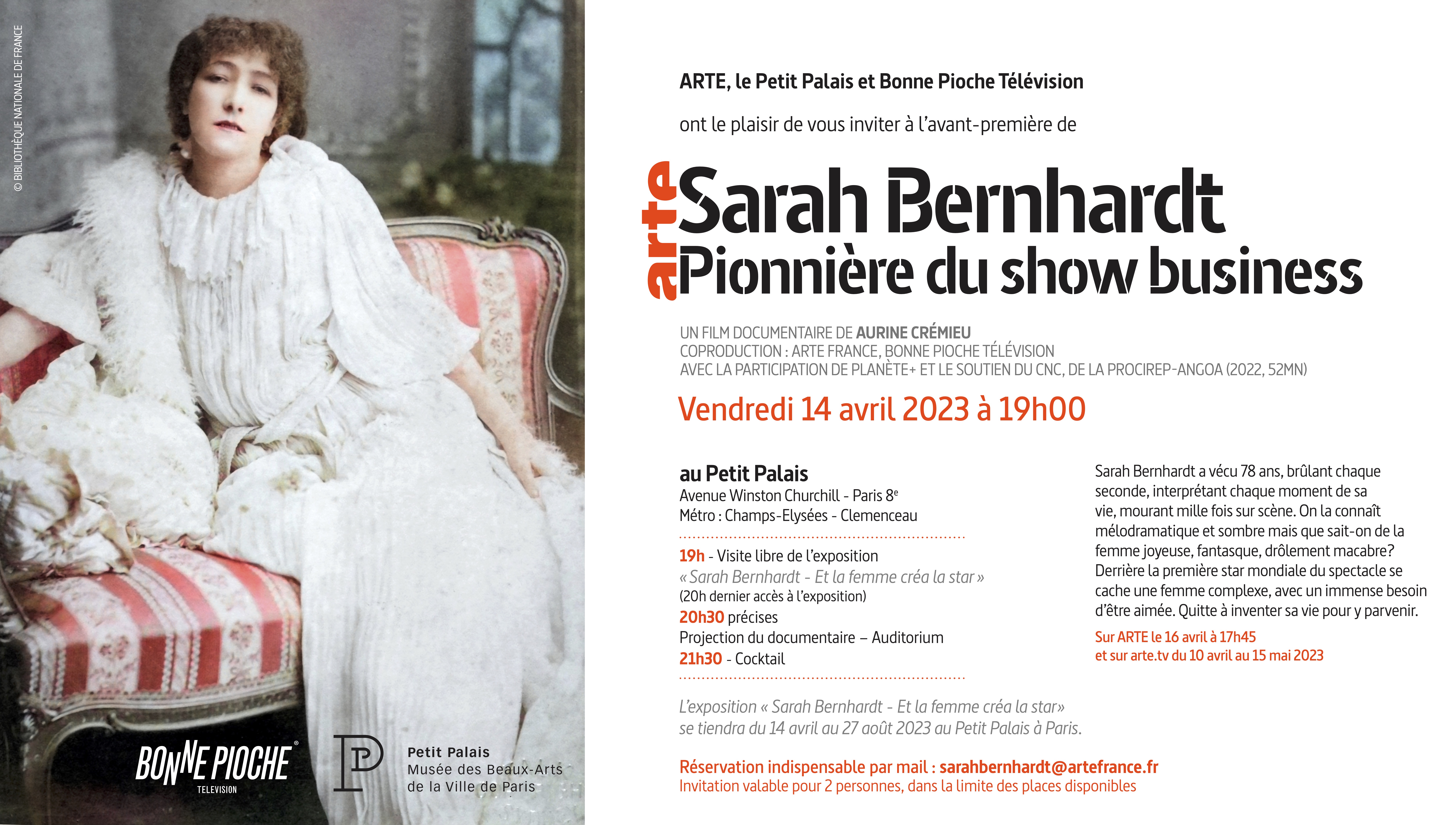 SARAH BERNHARDT pionnière du show business